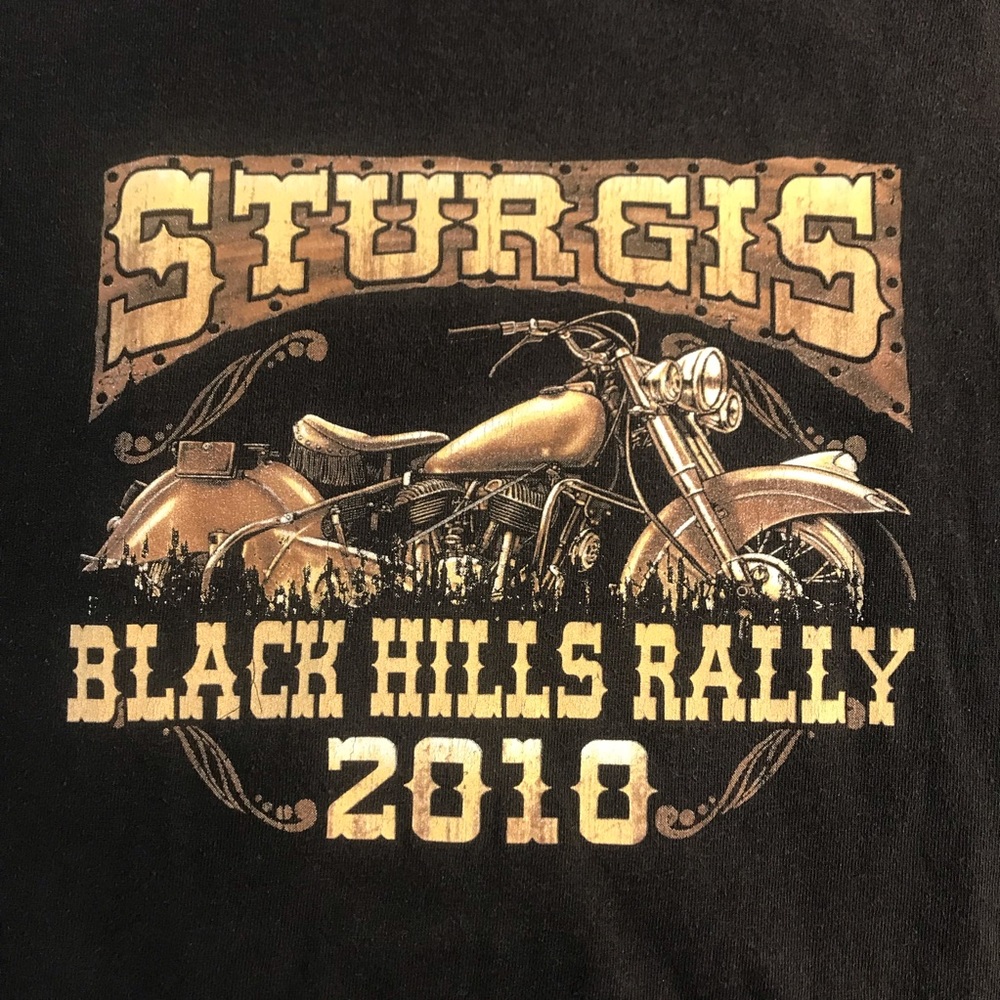 Sturgis Black Hills Rally 2010 Long Sleeve T Shirt Size 2X